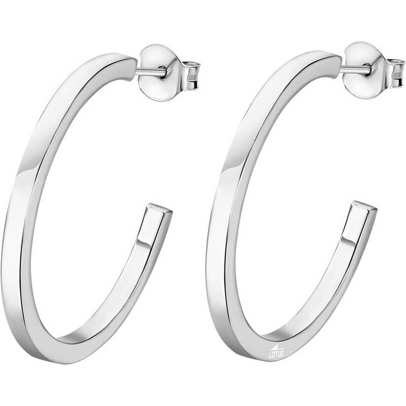 Lotus Silver Elegantné strieborné náušnice kruhy LP3203-4 3 cm 66594311