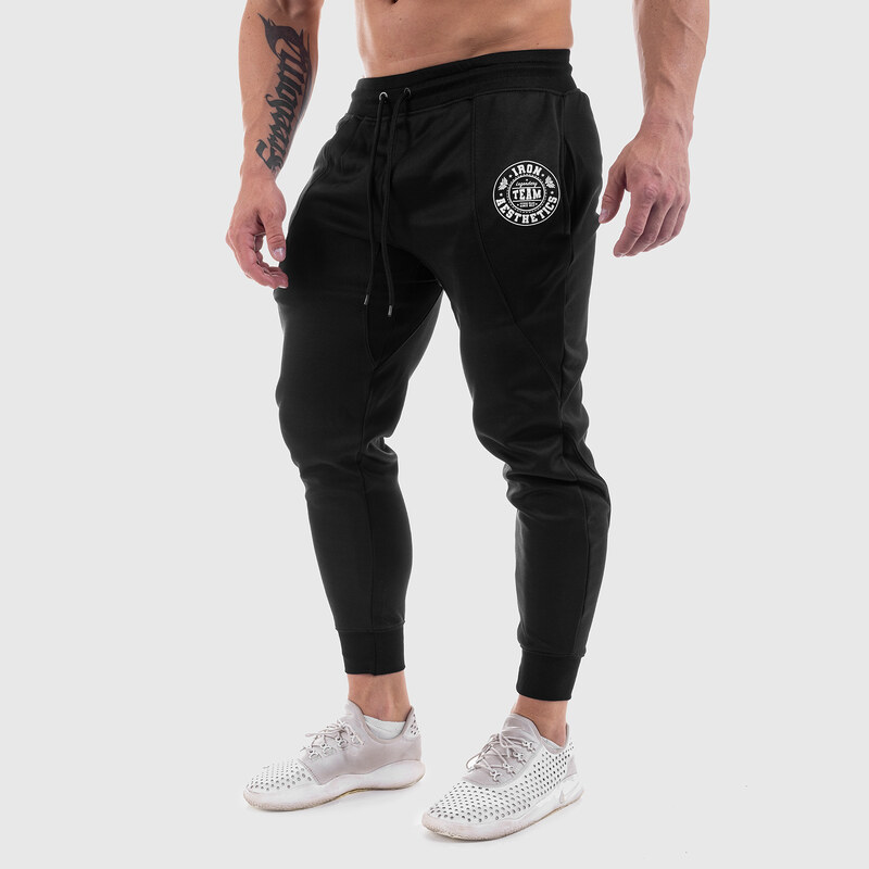 Jogger tepláky Iron Aesthetics Circle Star, čierne 24553870