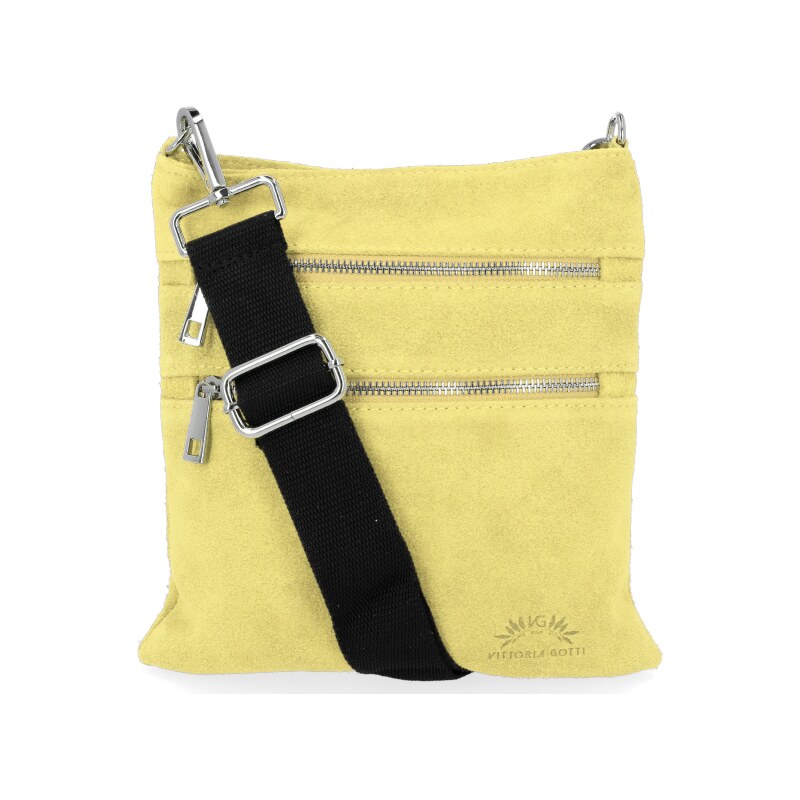 Kožené kabelka univerzálna Vittoria Gotti limetková B18 27614653
