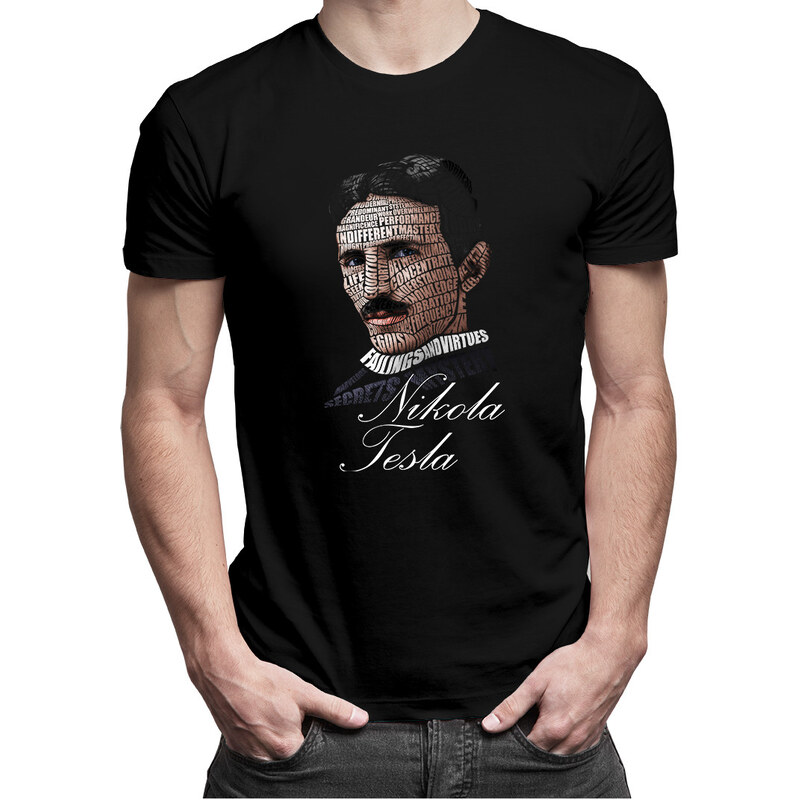 E-shop Garibald Nikola Tesla - pánske tričko s potlačou