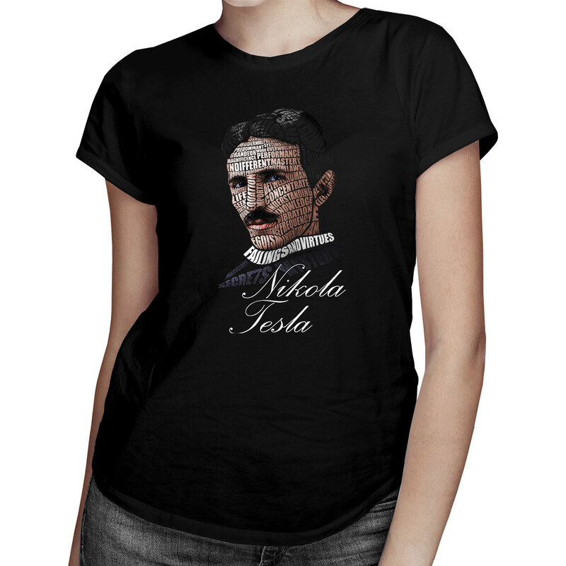 E-shop Garibald Nikola Tesla - dámske tričko s potlačou
