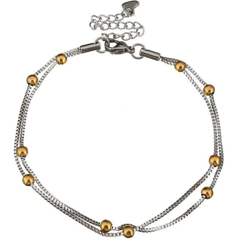 Šperky4U Dvojitá oceľová retiazka na nohu RN1128 25485340