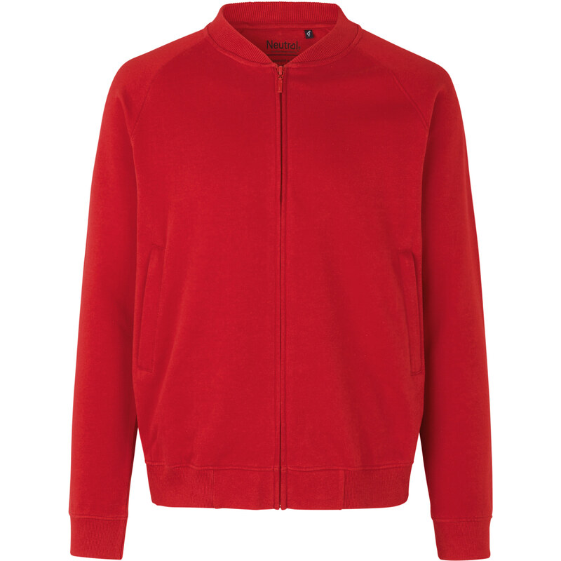 Unisex mikina na zip bez kapuce z bio bavlny Neutral 64506287