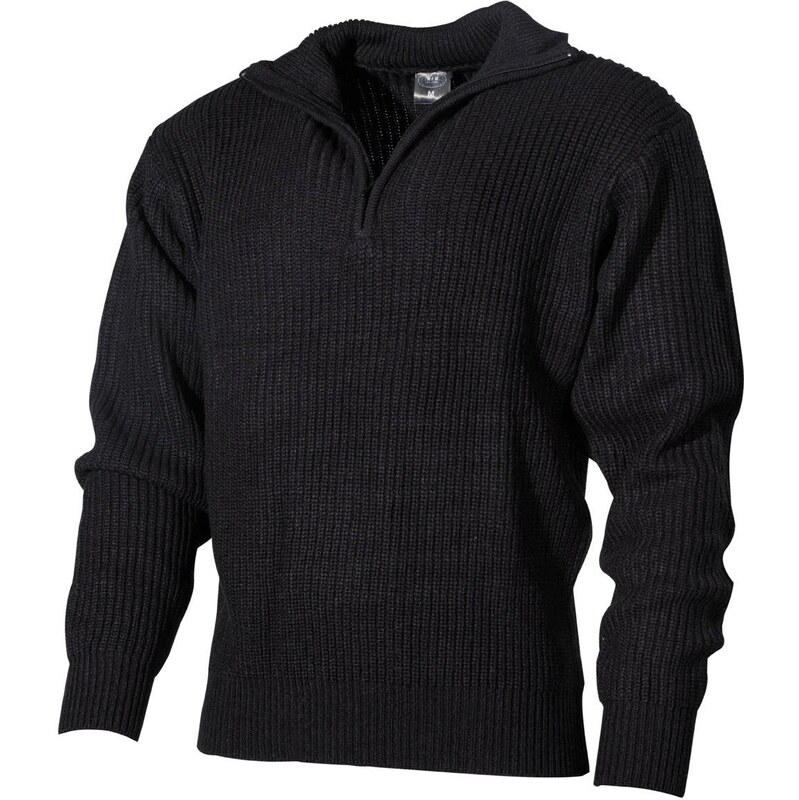 MFH NEMECKO Sveter Island Navy čierny 67384116