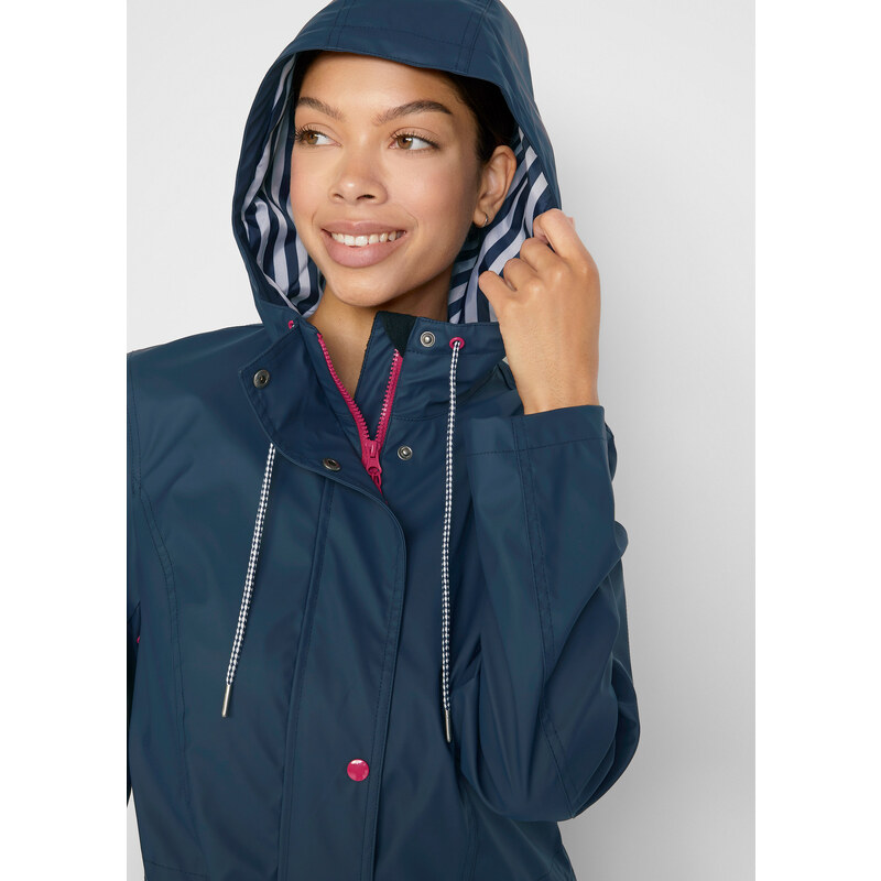 bonprix Funkčná bunda do dažďa, vodoodolná, farba modrá