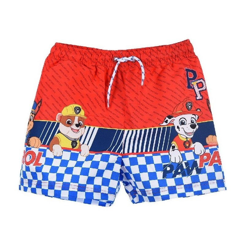 Červené chlapčenské plavky Paw Patrol 25564273