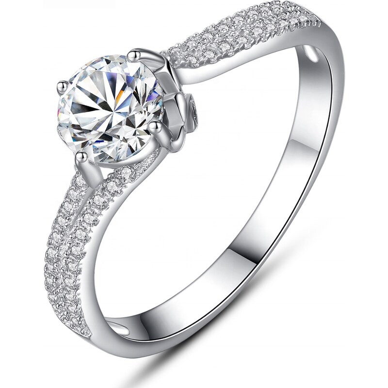 Lindas Jewelry Strieborný prsteň Vlna Elegance Ag 925/1000 IPR093-9 31417277