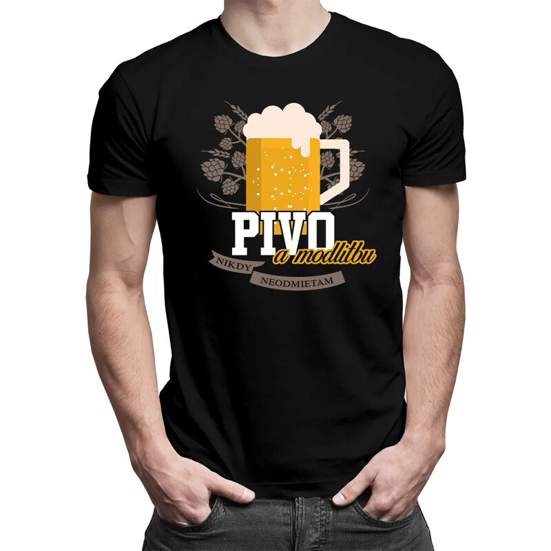E-shop Garibald Pivo a modlitbu nikdy neodmietam - pánske tričko s