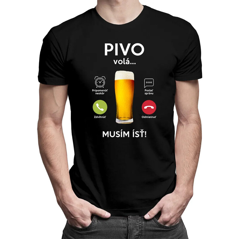 E-shop Garibald Pivo volá, musím ísť - pánske tričko s potlačou