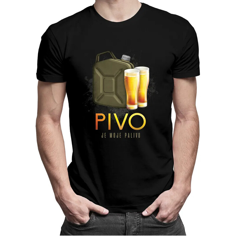 E-shop Garibald Pivo je moje palivo - pánske tričko s potlačou