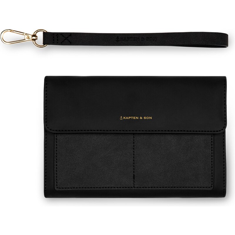 Kapten & Son Listová kabelka Clutch Wallet Versailles All Black čierna 25533581