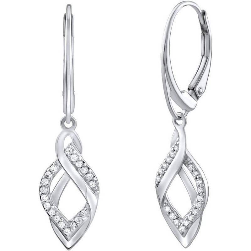 Silvego Elegantné strieborné náušnice so zirkónmi Eria FW9671E 66581180