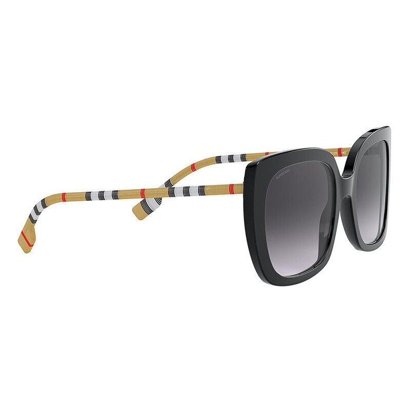 Slnečné okuliare Burberry 0BE4323 CAROLL dámske, čierna farba, 0BE4323