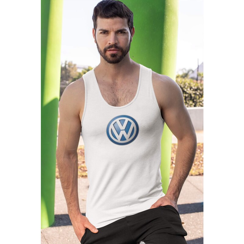 MMO Pánske tielko s logom auta Volkswagen Vyberte farbu: Čierna, Vyberte veľkosť: S