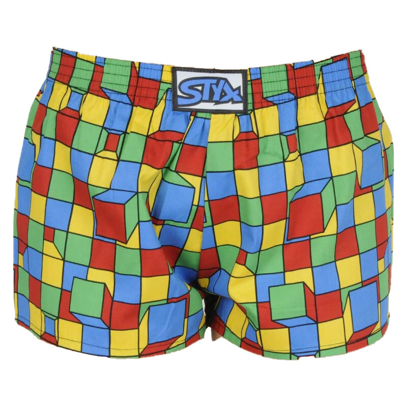 Detské trenky Styx art klasická guma kocky(J959) 9-11 let 66060546