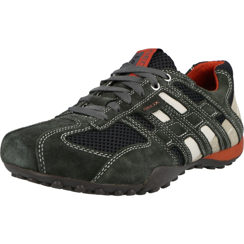 GEOX Nízke tenisky UOMO SNAKE antracitová / svetlosivá / tmavosivá / 25674351