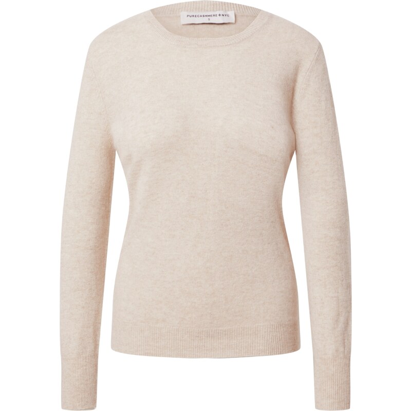 Pure Cashmere NYC Sveter Classic béžová melírovaná 25674413