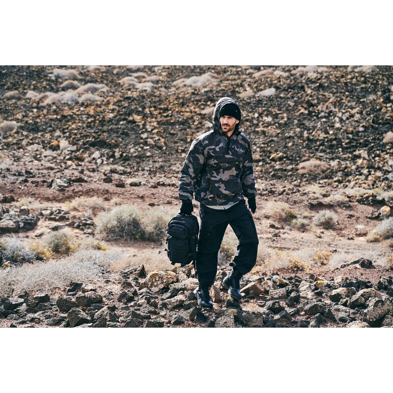 Brandit Windbreaker Sherpa bunda, čierna