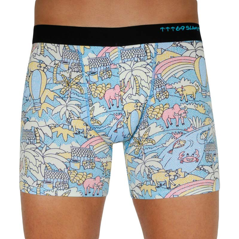 Pánske Boxerky 69SLAM fit mozaik field (MBYMOF-PO) 65118220