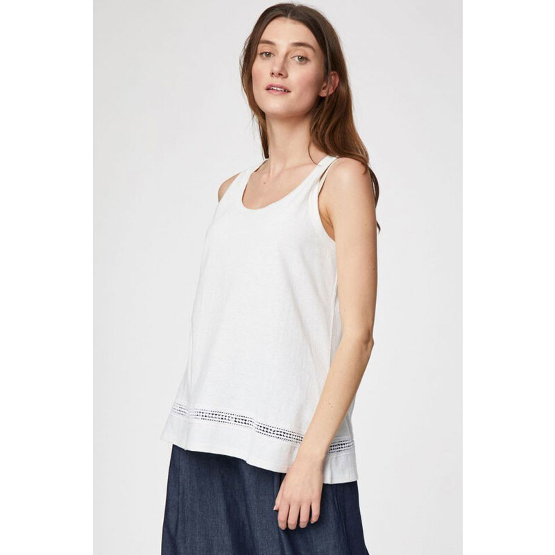 Glara Biobavlnený dámsky top s kanabisom 36988775