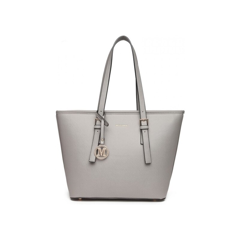 Miss Lulu Kabelka - elegancy na rameno šedá 45438674