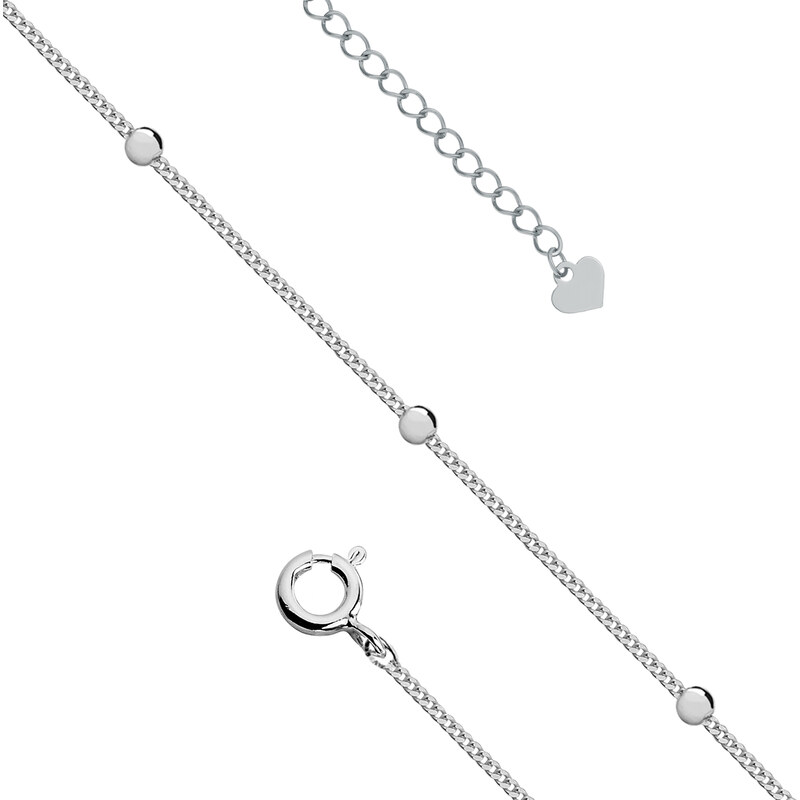 Olivie Strieborná retiazka na nohu MARRY 5282 25806504