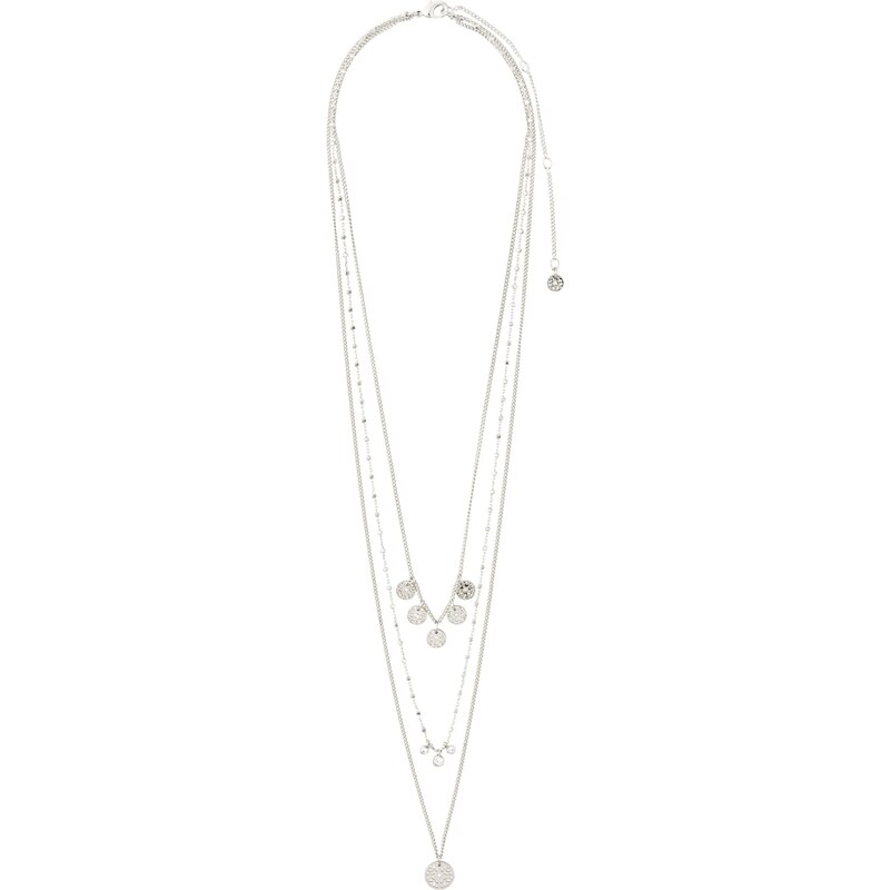 Pilgrim Retiazka Carol strieborná / priehľadná 25762861