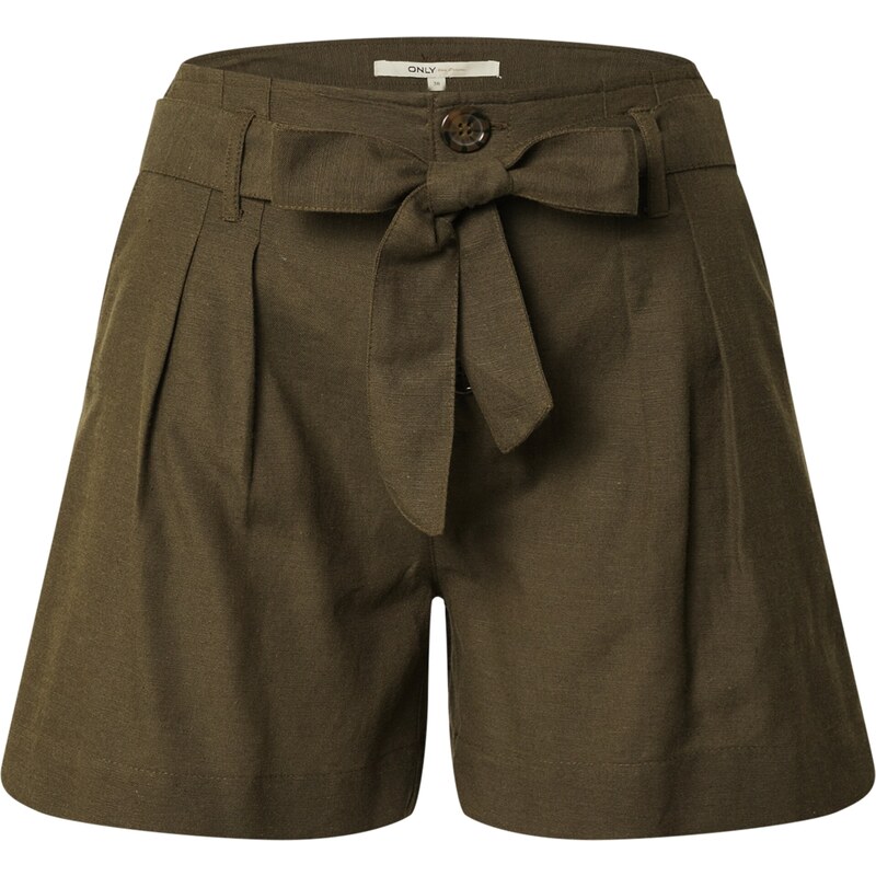ONLY Plisované nohavice Viva olivová 23574324