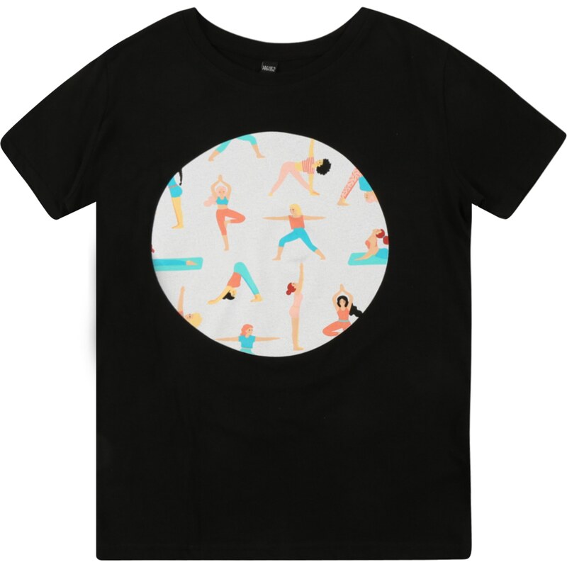 Mister Tee Tričko Yoga telová / azúrová / čierna / prírodná biela 58459019