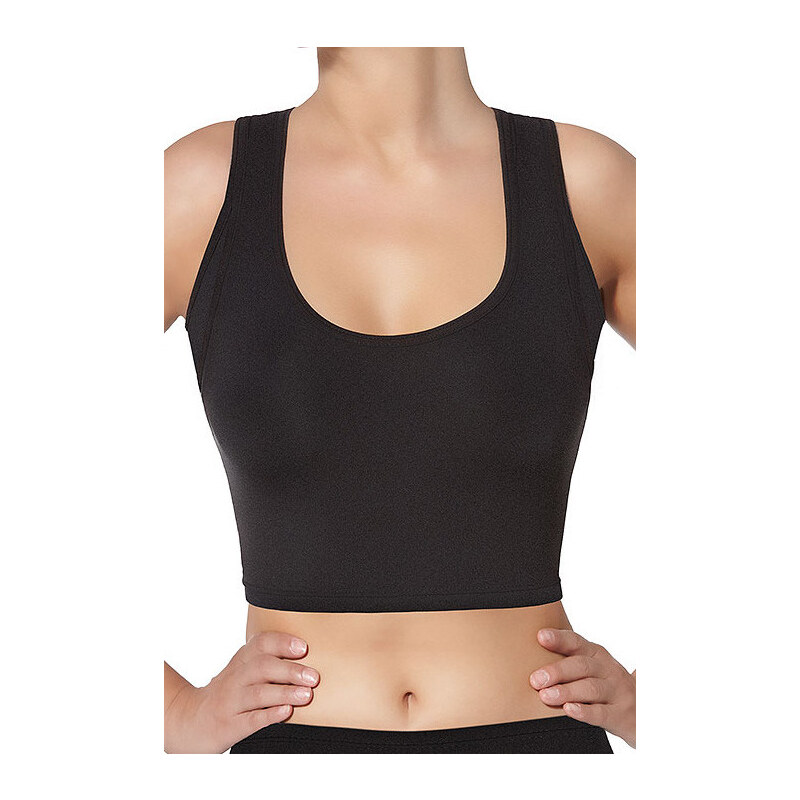 Glara Športový elastický crop top 36988757