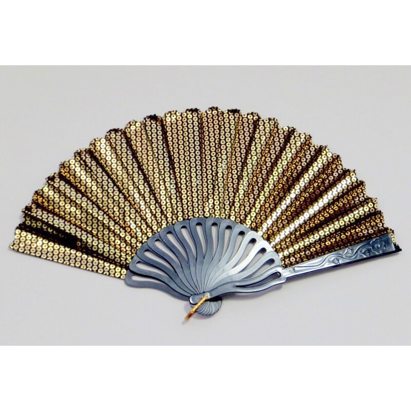 Vejár trblietavý-čiernozlatý 24431998