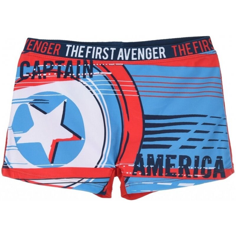 SunCity Detské / chlapčenské plavky boxerky Captain America - The First Avenger - MARVEL