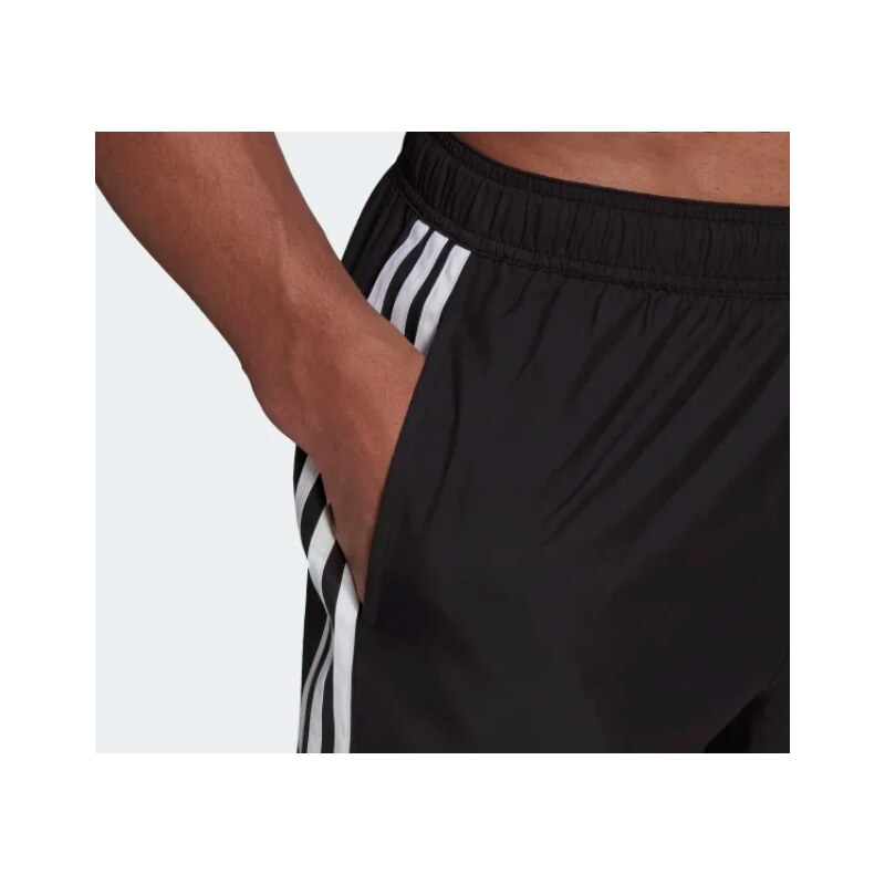 Adidas Plavecké pánske šortky Classic 3-Stripes čierne GQ1095