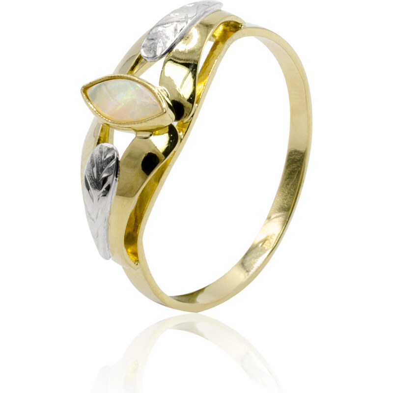 GOLDIE Zlatý prsteň s opálom LRG578.AR