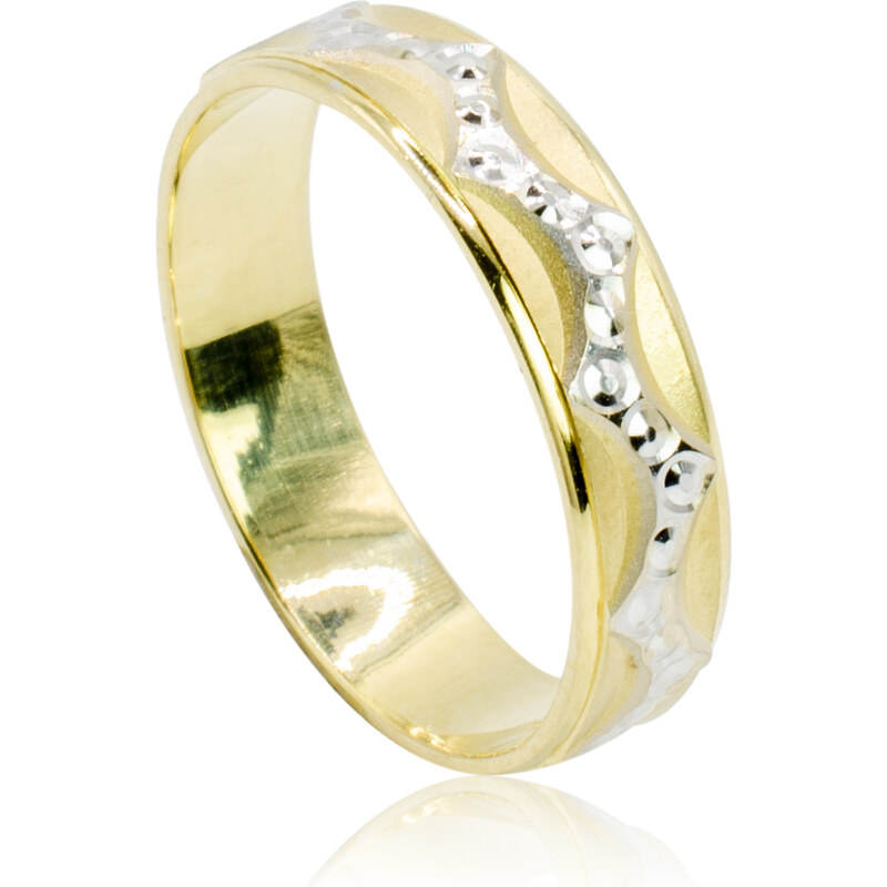 GOLDIE Zlatý prsteň Poe LRG604.R