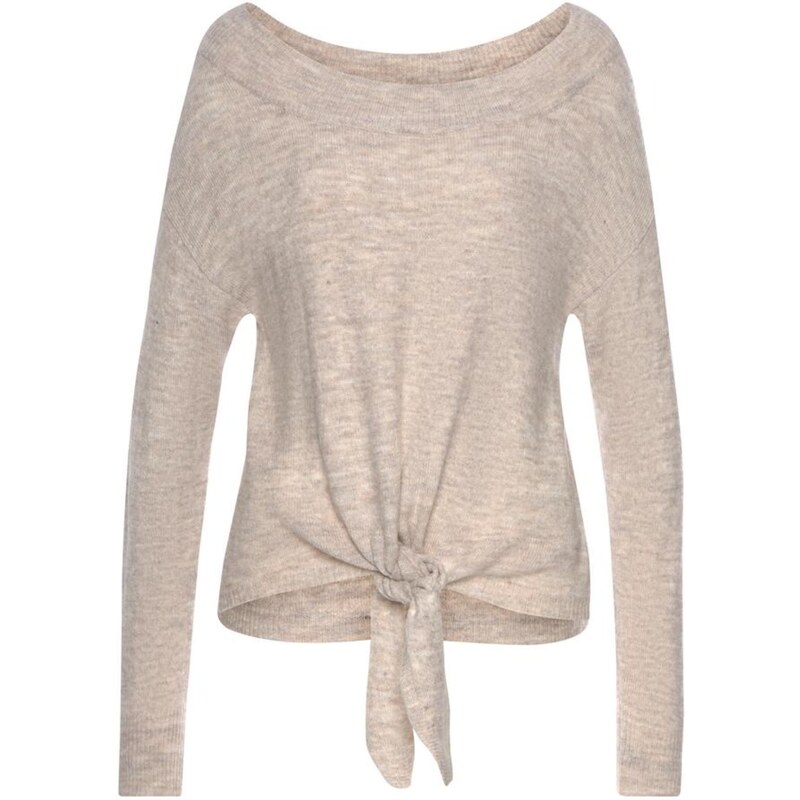 LASCANA Sveter béžová melírovaná 54223893