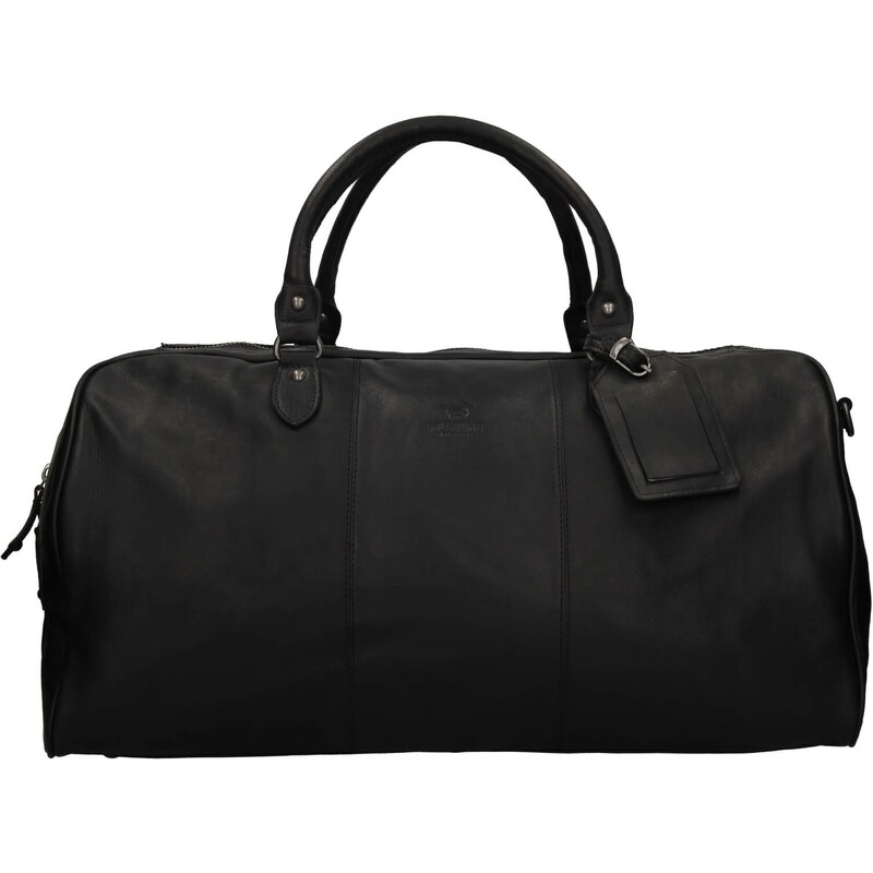 Pánska kožená cestovná taška Mustang Vojta - čierna 25837649