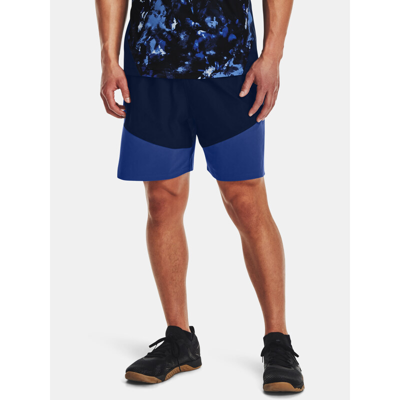 Under Armour Shorts UA Knit Woven Hybrid Shorts-NVY - Mens 66880666