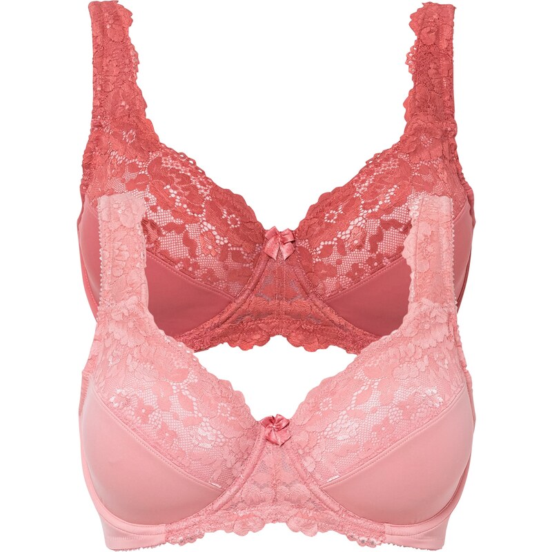 bonprix Minimizer podprsenka s vystuženými ramienkami (2 ks), farba 44735995