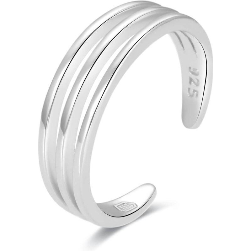 Beneto Minimalistický strieborný prsteň na nohu AGGF491 66593377