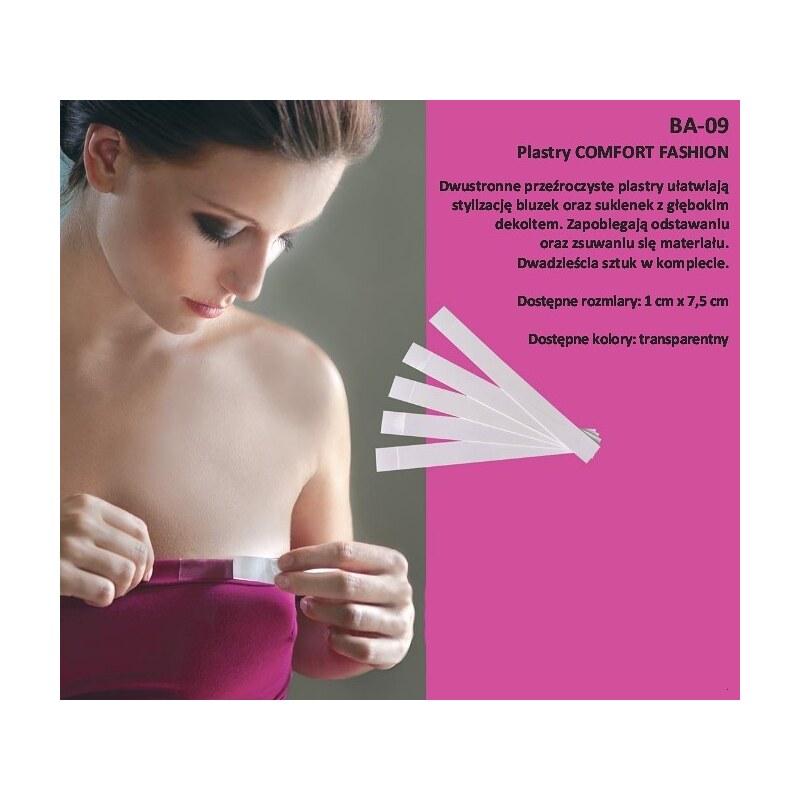 Priehľadná náplasť Julimex Comfort Fashion BA 09 10mm 20 kusov 35464950