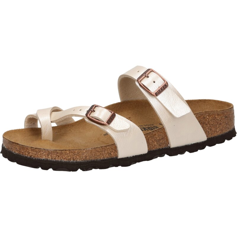 BIRKENSTOCK Žabky Mayari krémová / ružové zlato 66833819