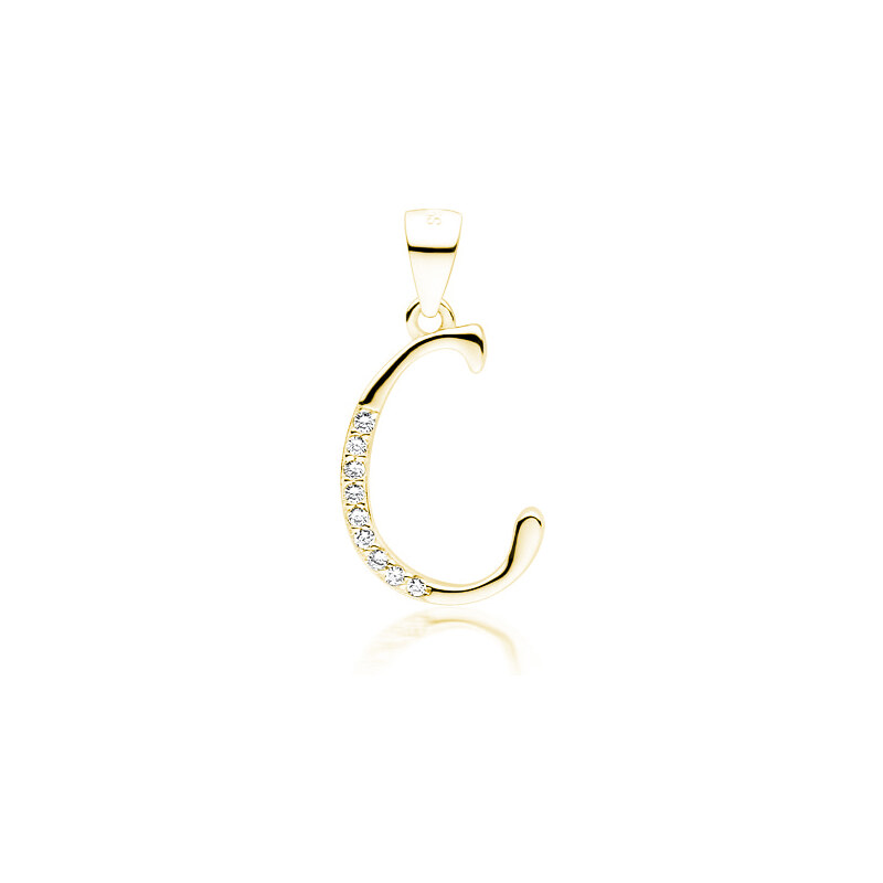 Olivie PÍSMENO C strieborný prívesok GOLD 5307 25944781