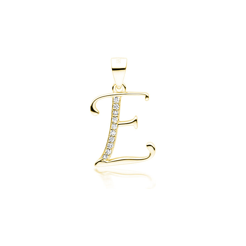 Olivie PÍSMENO E strieborný prívesok GOLD 5309 25944785