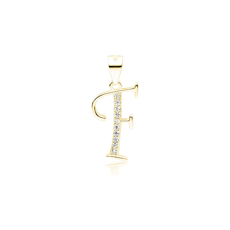 Olivie PÍSMENO F strieborný prívesok GOLD 5310 25944786