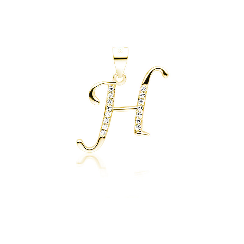 Olivie PÍSMENO H strieborný prívesok GOLD 5312 25944788