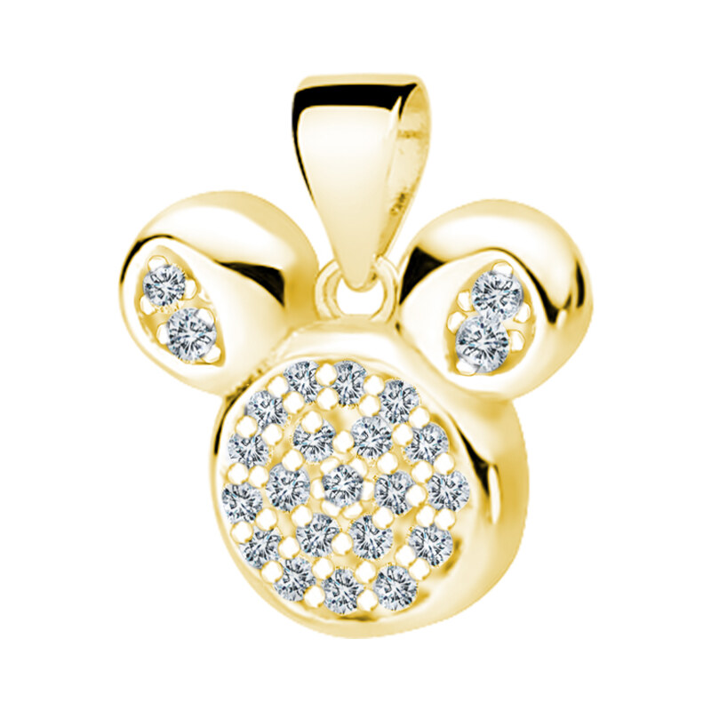 Olivie Strieborný prívesok MOUSE GOLD 5463 29309657