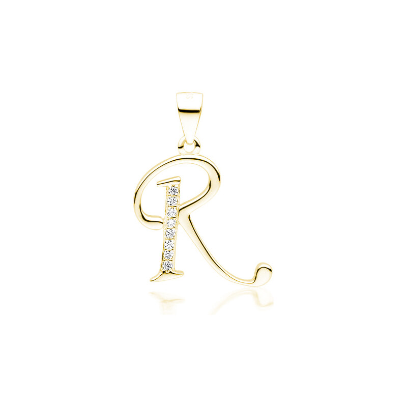 Olivie PÍSMENO R strieborný prívesok GOLD 5321 25944797