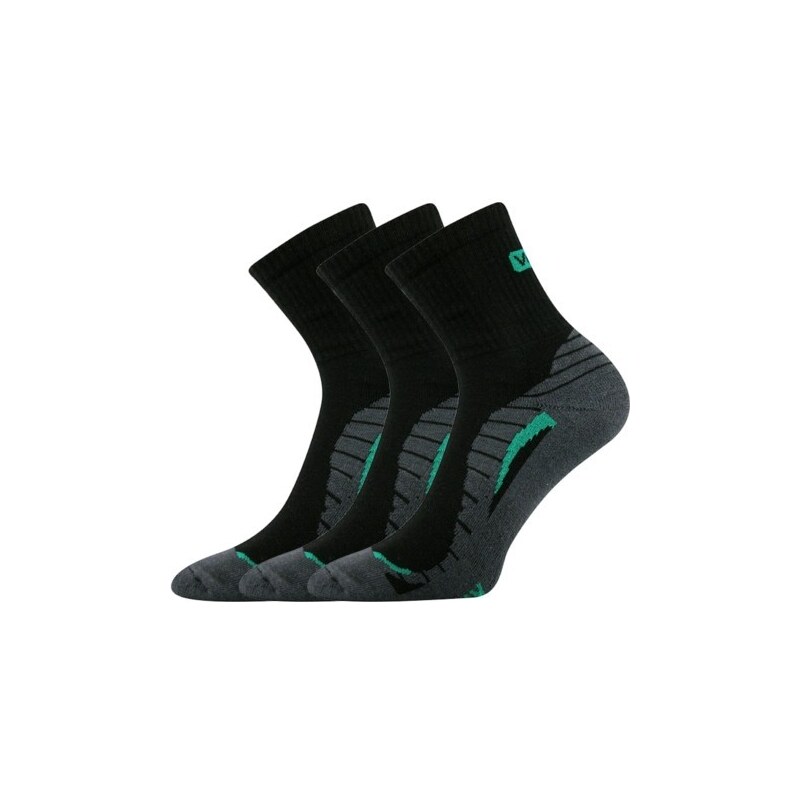 TRIM II froté športové ponožky Voxx Čierna 39-42 3 páry 42797341