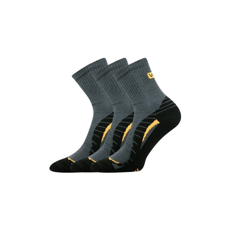 TRIM II froté športové ponožky Voxx Tm. sivá 39-42 3 páry 42797342
